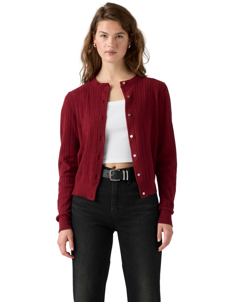 Suéter cuello redondo para mujer