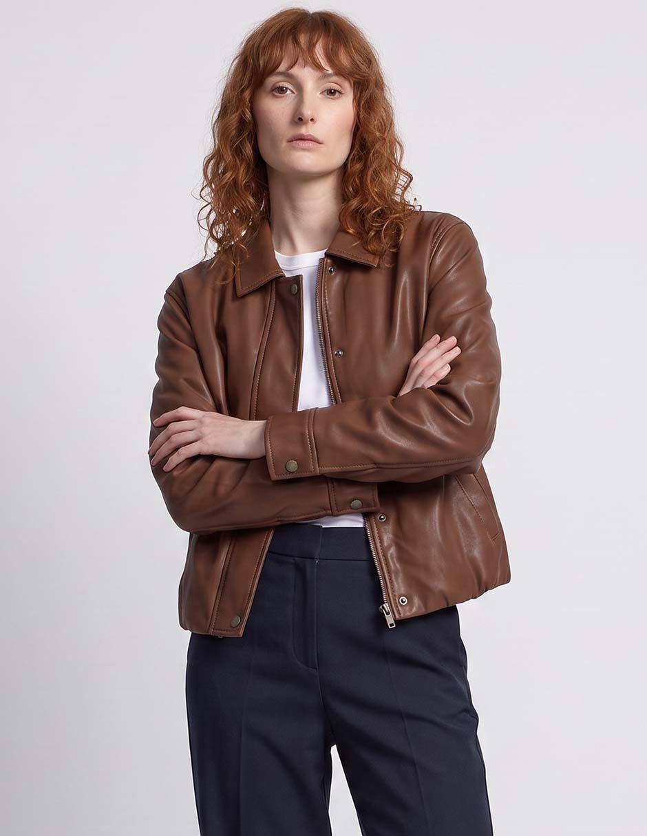 Chamarra bomber no impermeable de sintético para mujer Chamarra bomber no impermeable de sintético para mujer