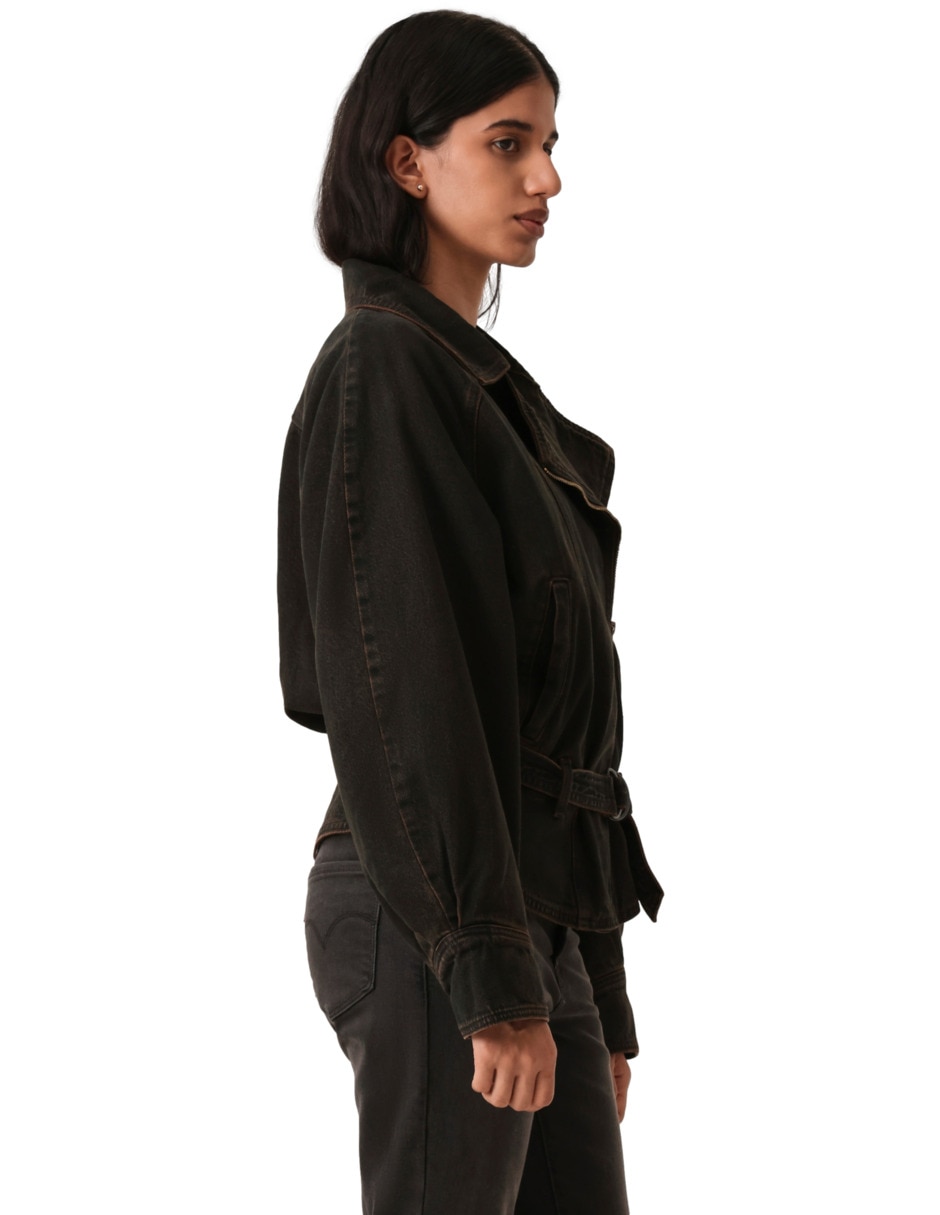 Chamarra casual de algodón para mujer 2