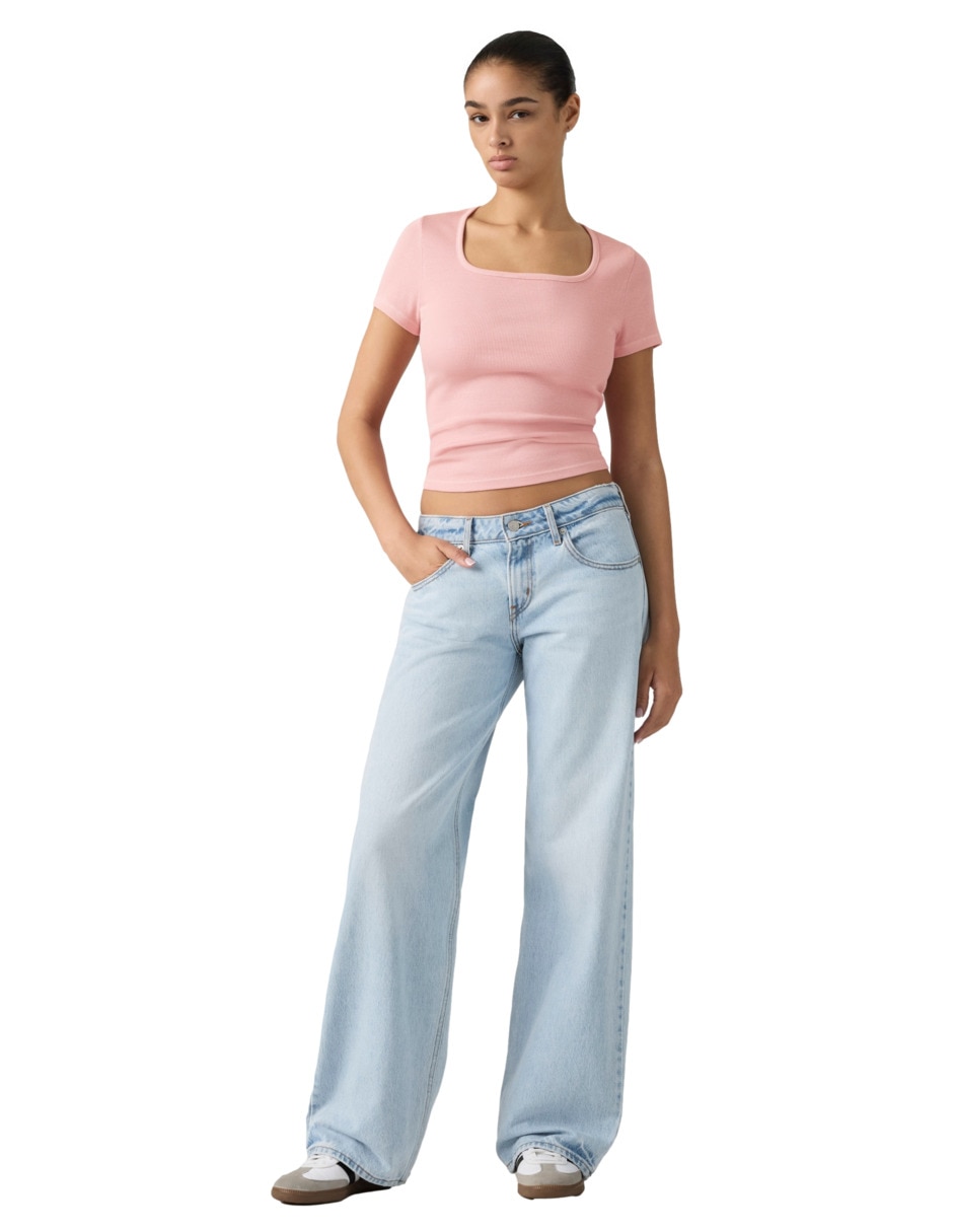 Jeans loose cintura para mujer 4