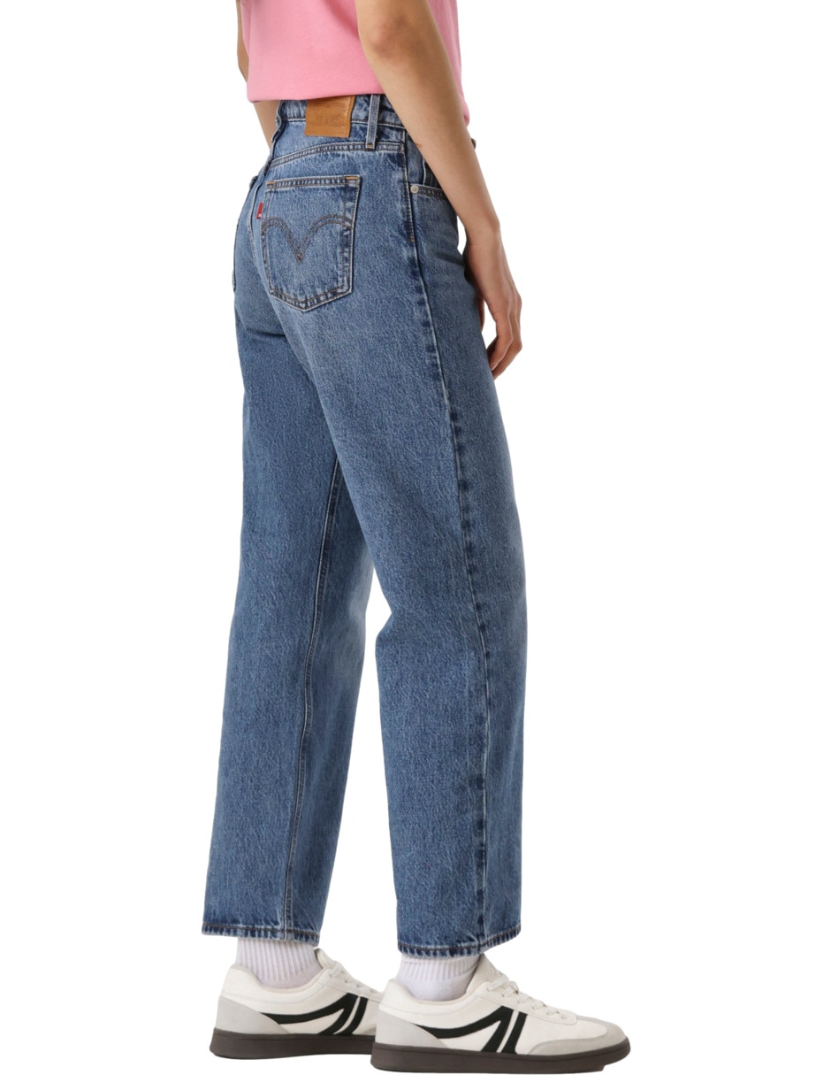 Jeans straight cintura para mujer 2
