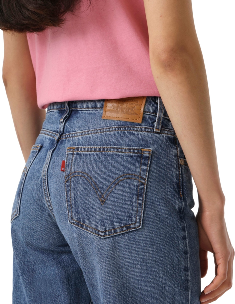 Jeans straight cintura para mujer 4