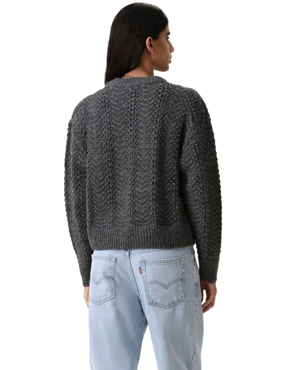 Suéter cuello redondo para mujer 3