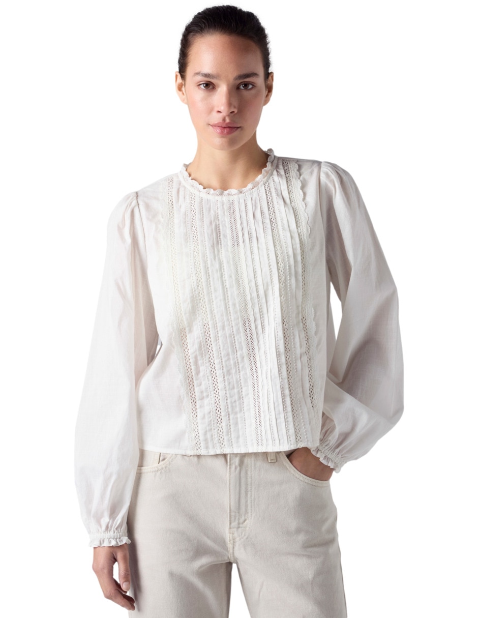 Blusa manga larga para mujer 3
