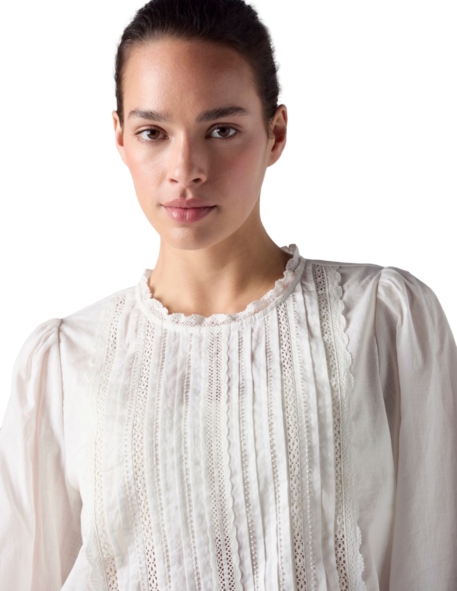 Blusa manga larga para mujer 4