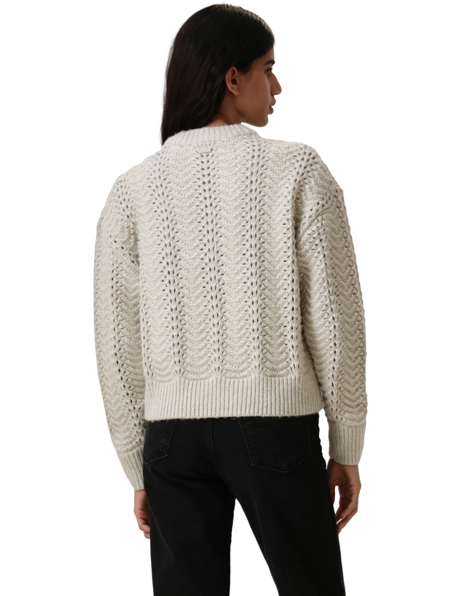 Suéter cuello redondo para mujer 3