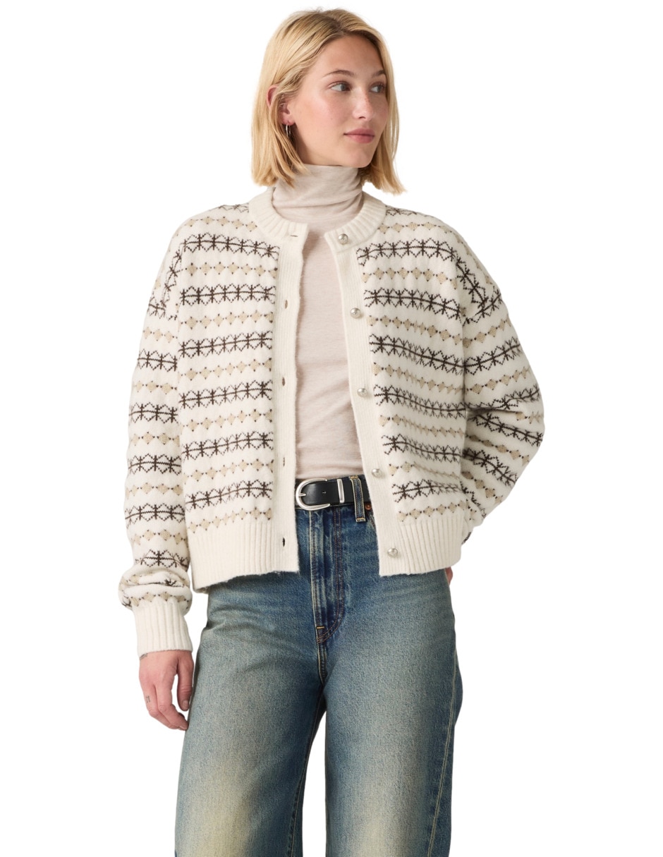 Suéter cuello redondo para mujer