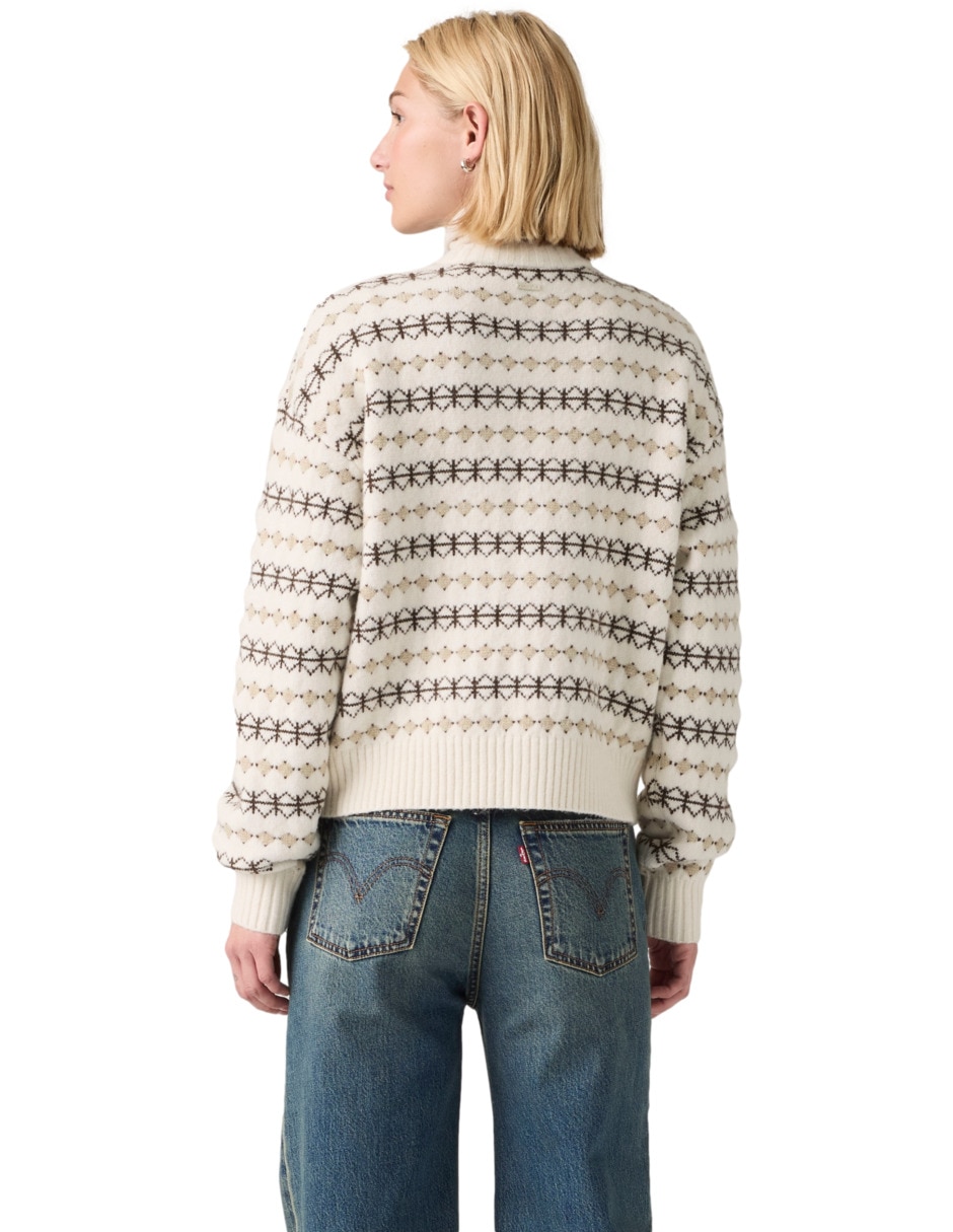 Suéter cuello redondo para mujer 2
