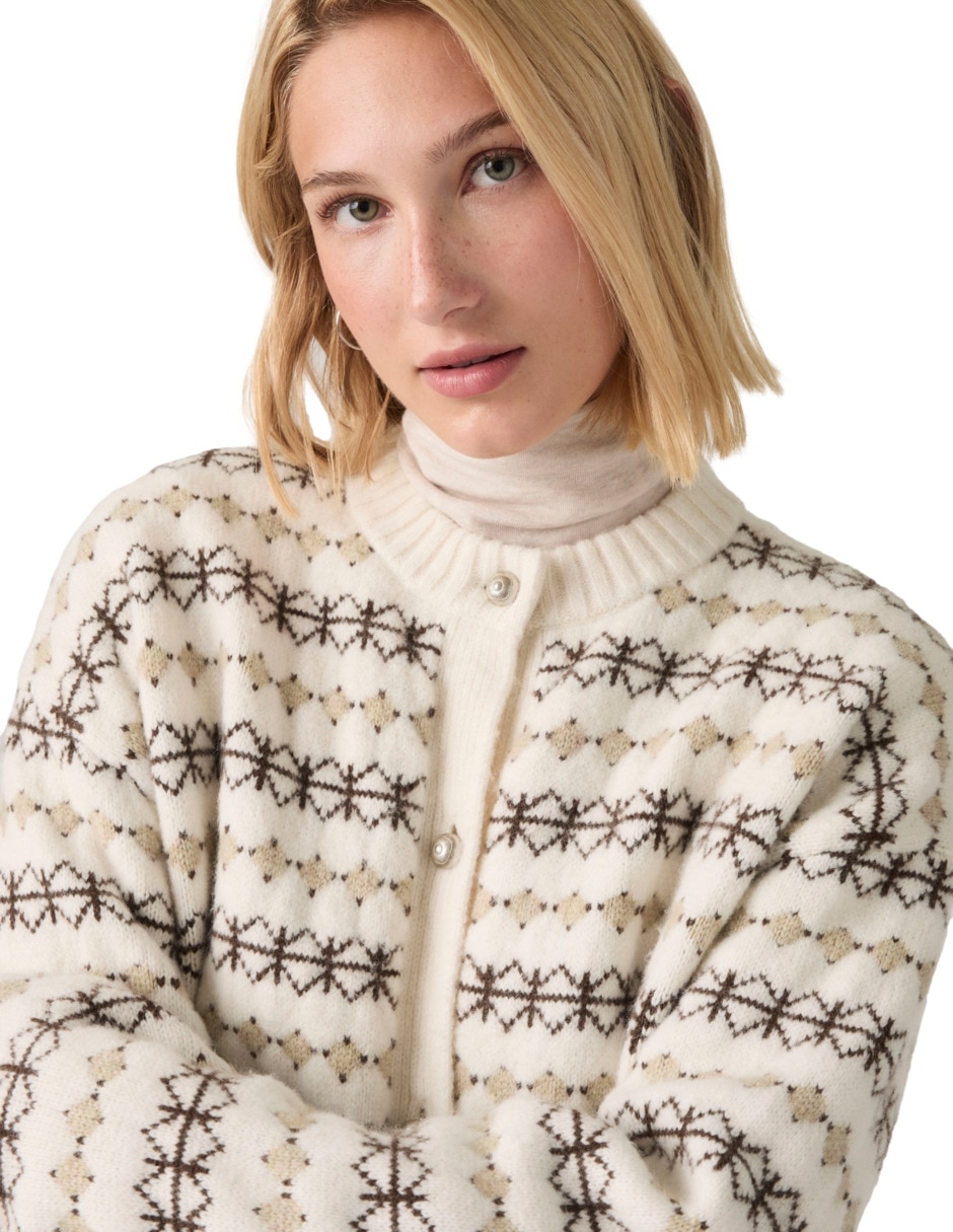 Suéter cuello redondo para mujer 4