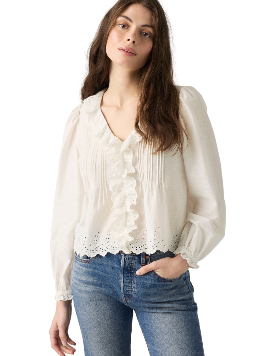Blusa manga larga para mujer 3