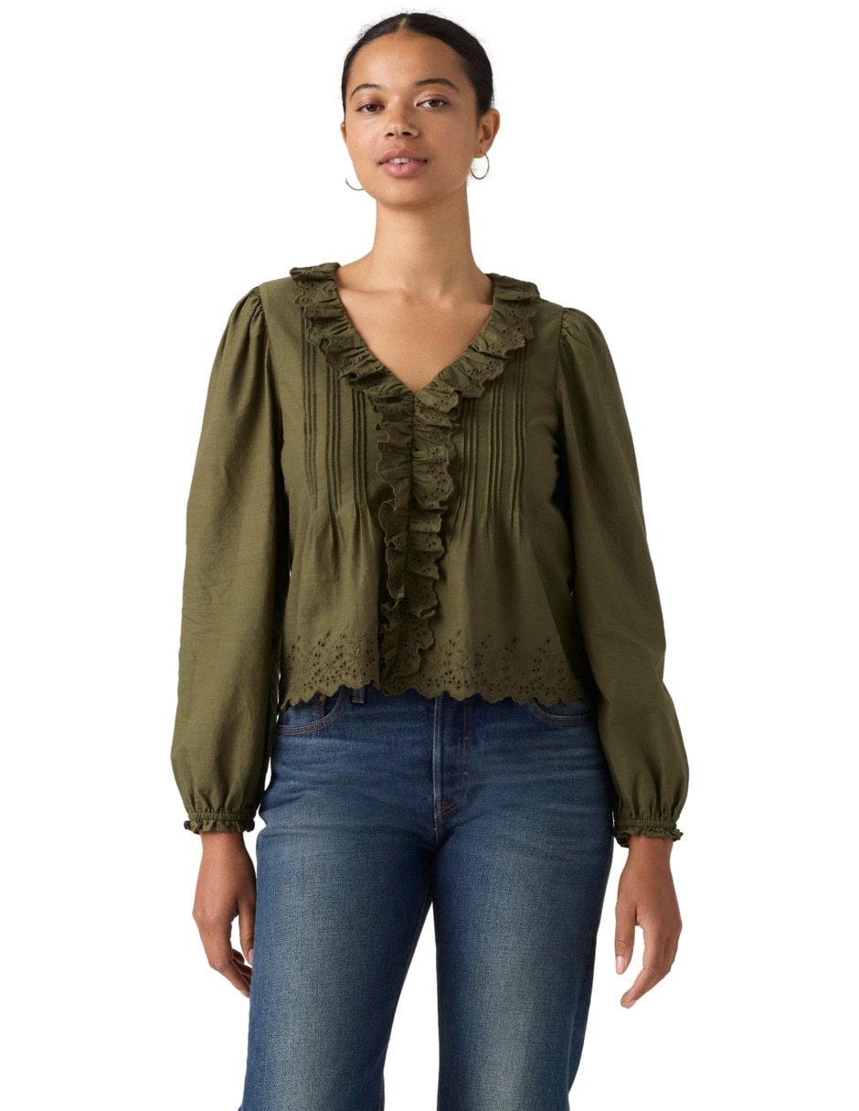 Blusa manga larga para mujer 2