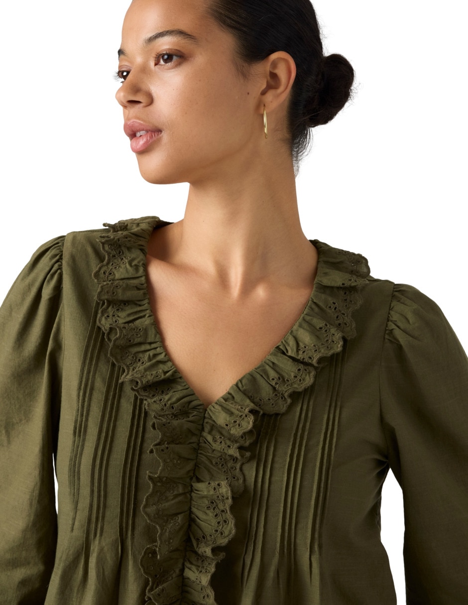 Blusa manga larga para mujer 4
