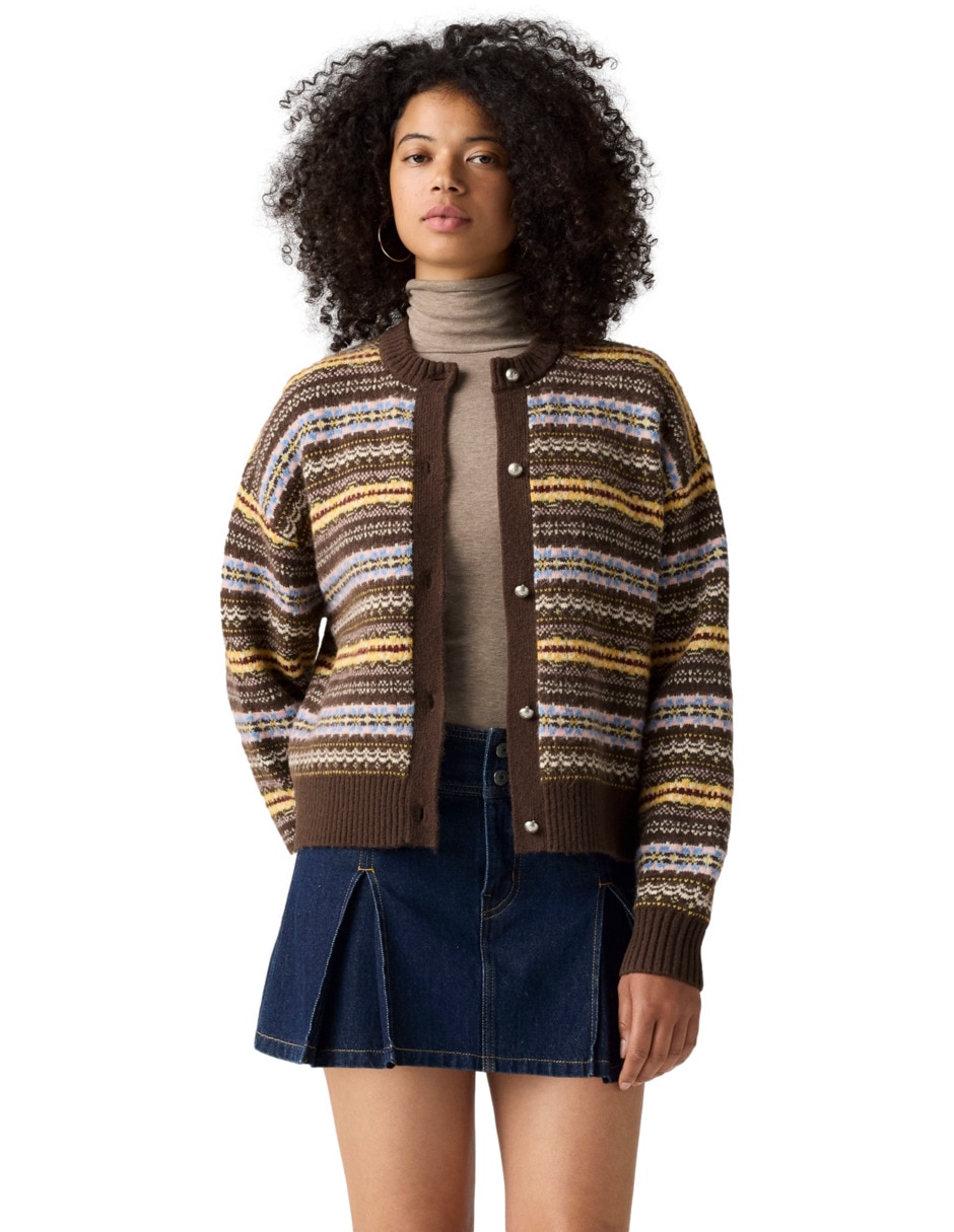 Suéter cuello redondo para mujer