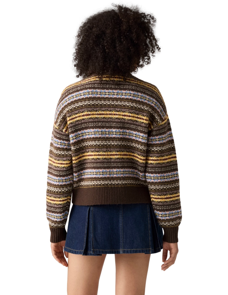 Suéter cuello redondo para mujer 2