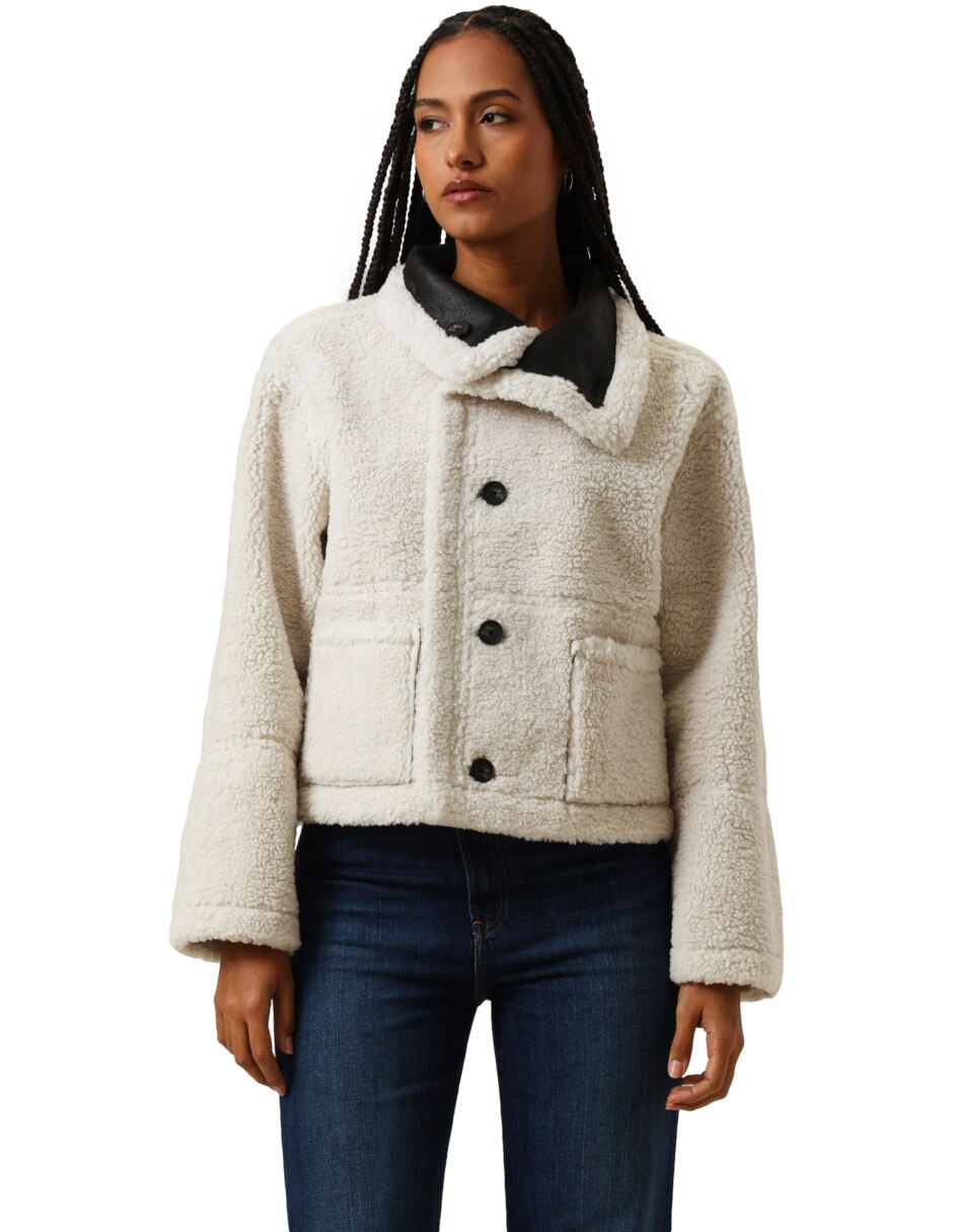 Chamarra Casual No impermeable de Poliéster para mujer 7