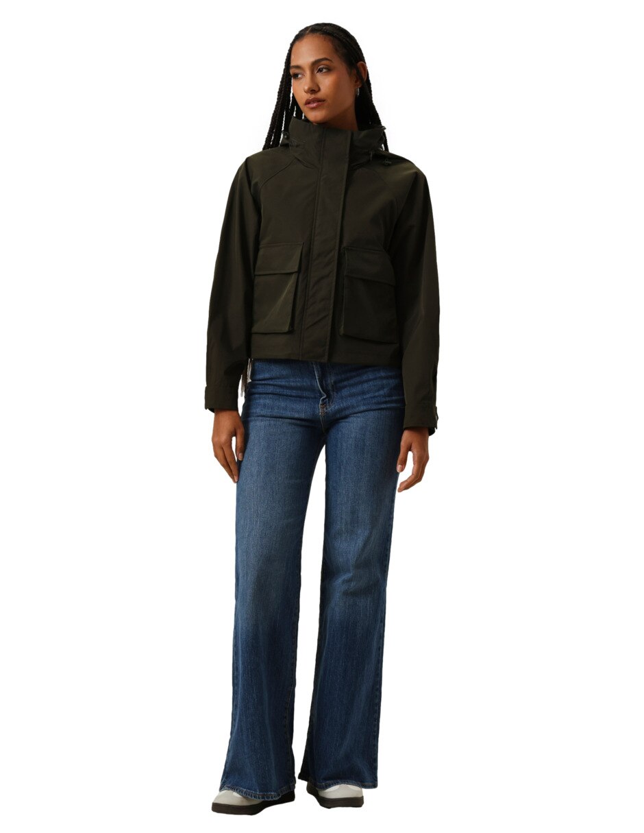 Chamarra Casual No impermeable de Poliéster para mujer 4