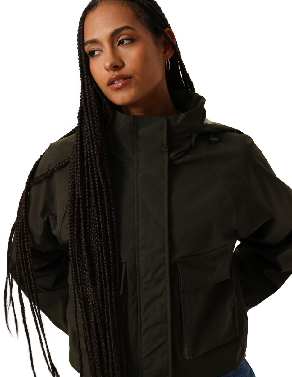 Chamarra Casual No impermeable de Poliéster para mujer 5