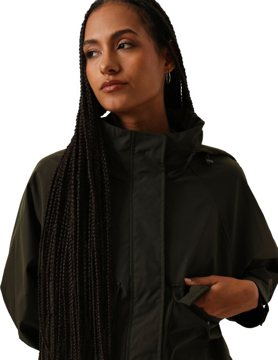 Chamarra Casual No impermeable de Poliéster para mujer 6