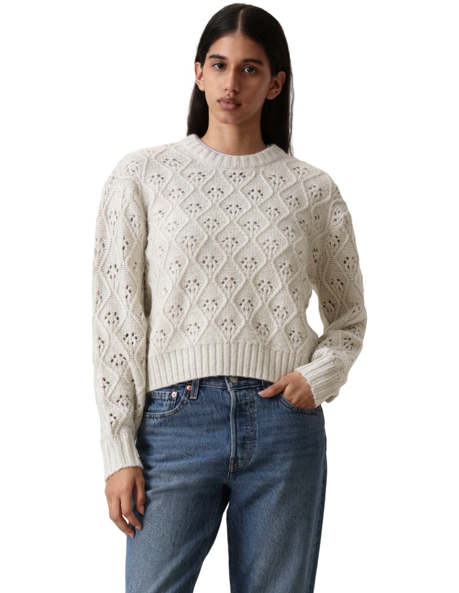 Suéter cuello redondo para mujer Suéter cuello redondo para mujer