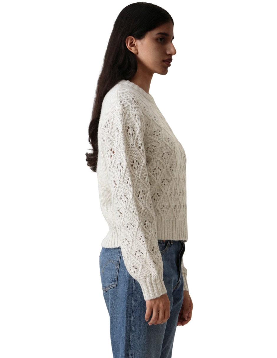 Suéter cuello redondo para mujer 5
