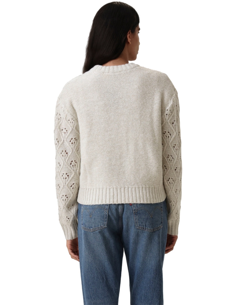 Suéter cuello redondo para mujer 4