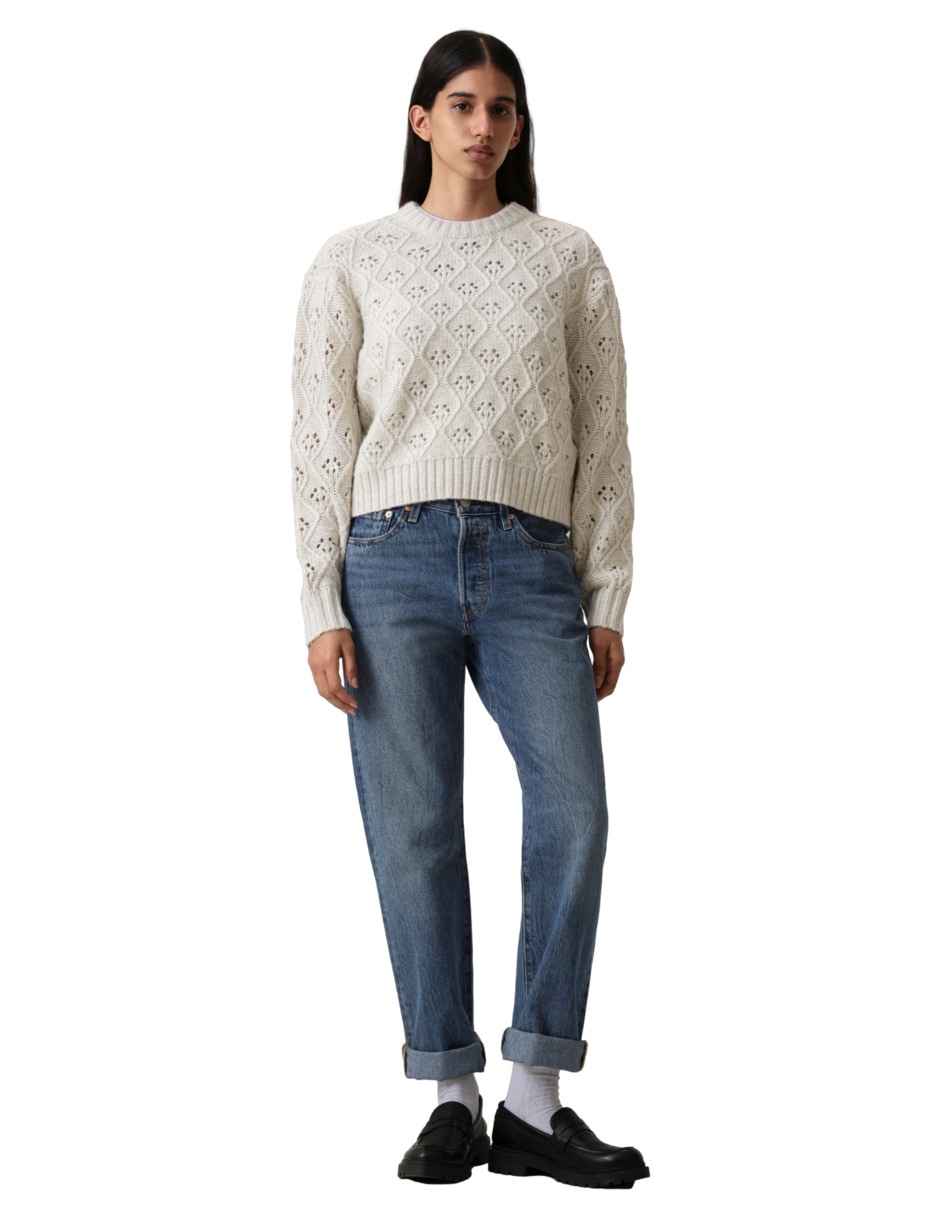 Suéter cuello redondo para mujer 3