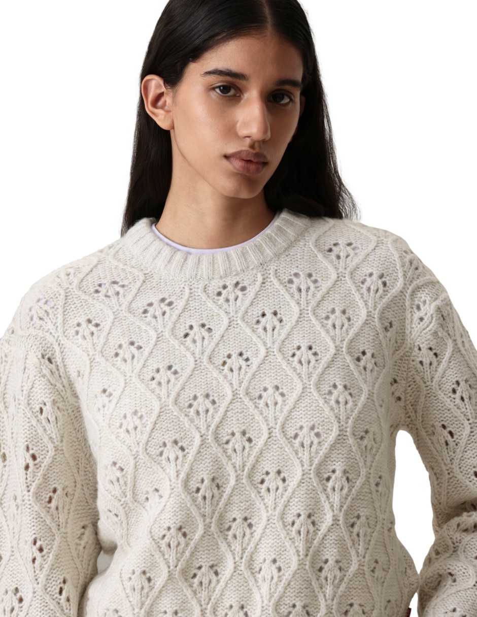 Suéter cuello redondo para mujer 6