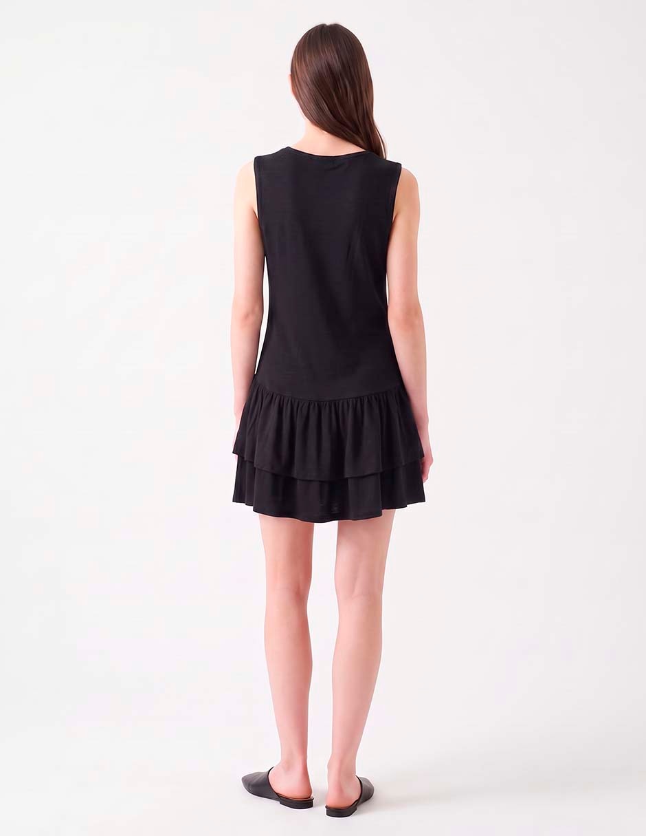 Vestido arriba rodilla casual para mujer 4