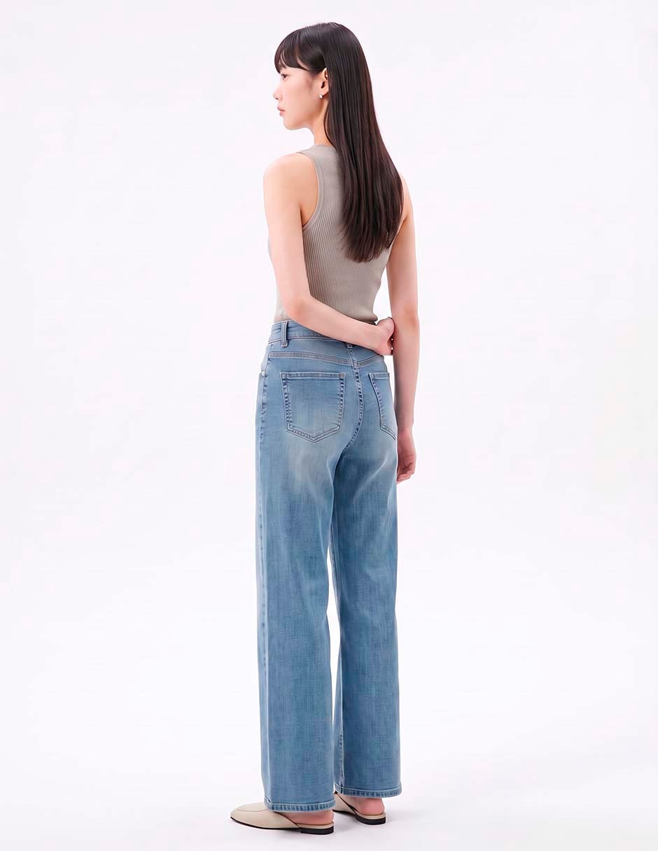 Jeans wide leg para mujer 4