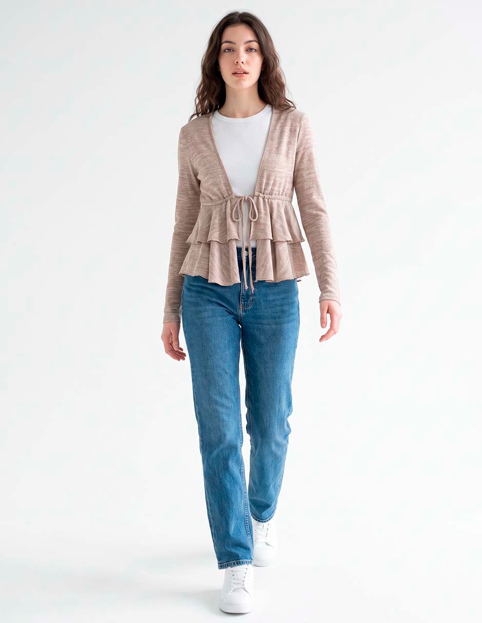 Suéter cuello abierto para mujer