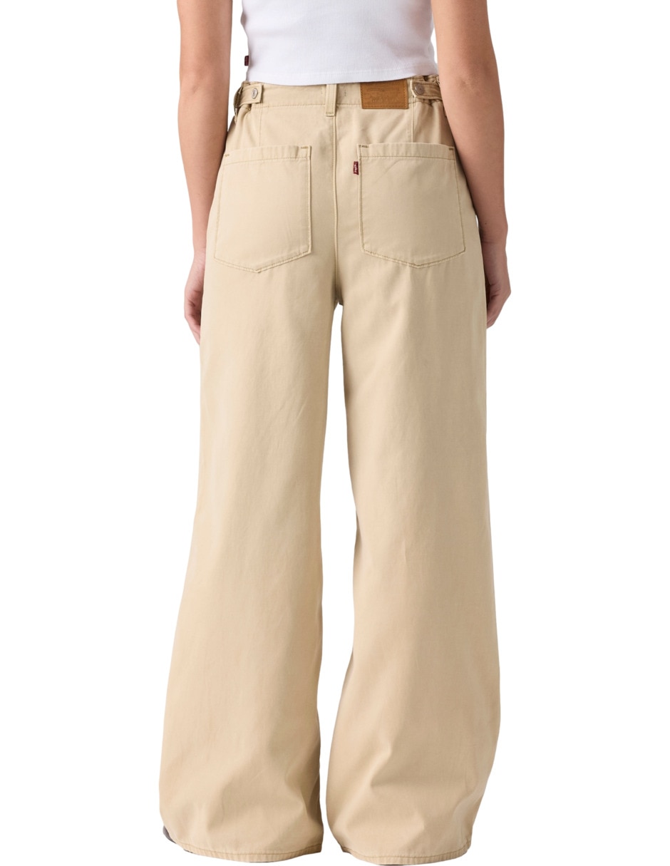 Pantalón regular wide leg para mujer 4