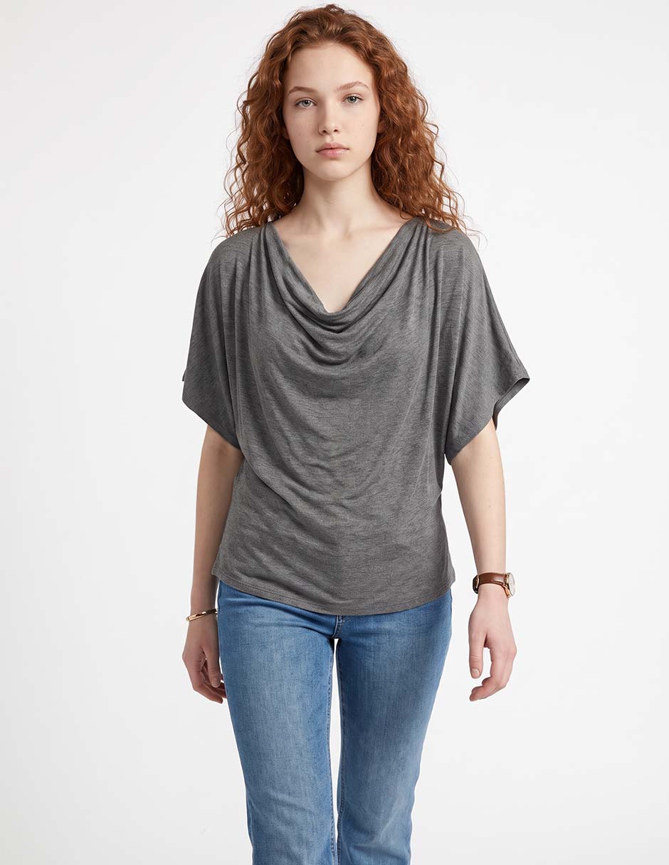 Blusa manga al codo para mujer 1