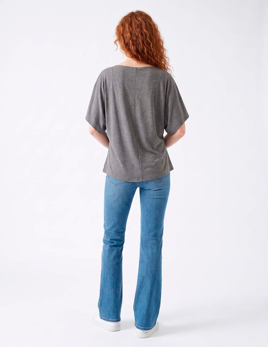 Blusa manga al codo para mujer 3