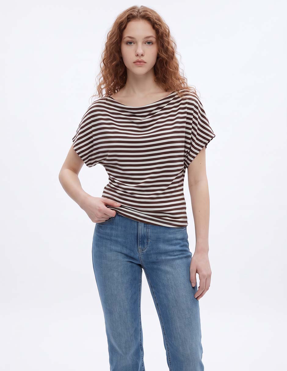 Blusa manga corta para mujer