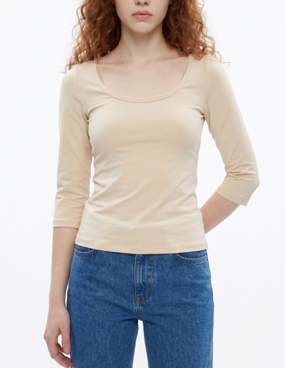 Blusa manga 3/4 para mujer 3