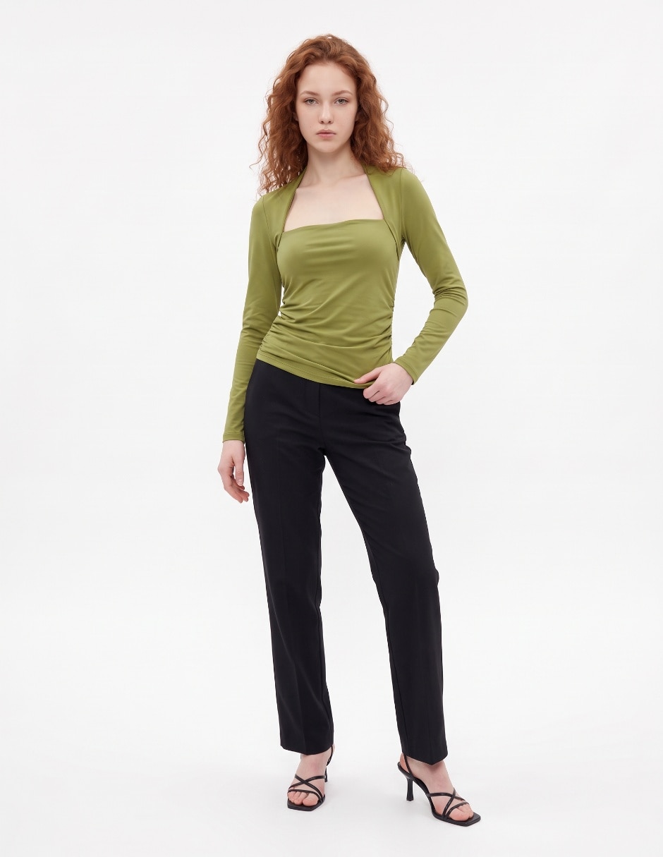 Blusa manga larga para mujer 1