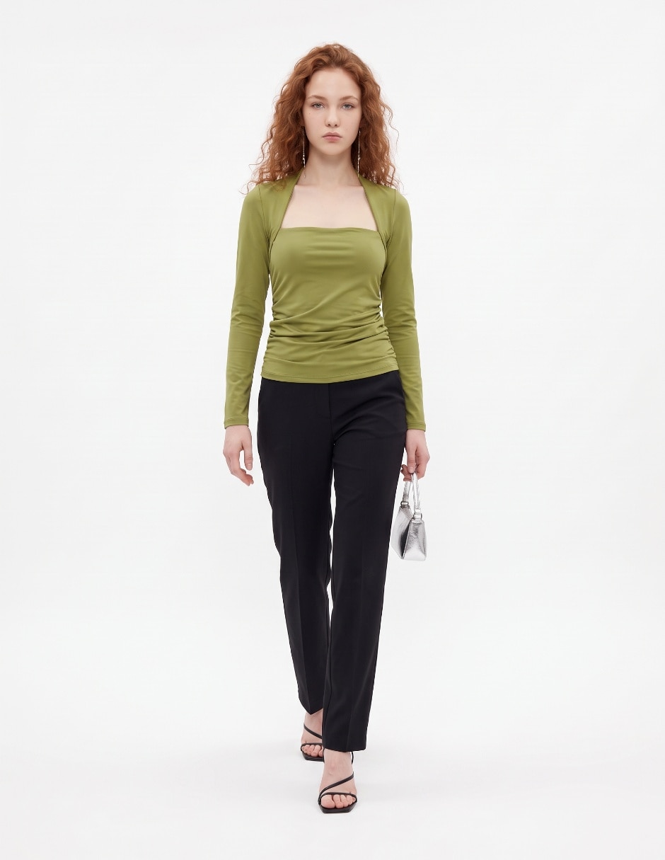 Blusa manga larga para mujer 3