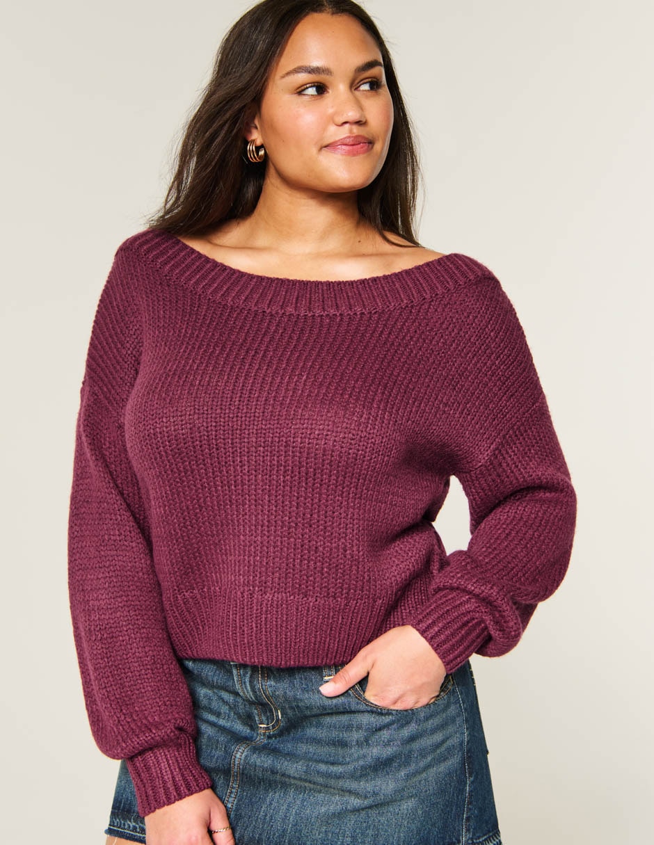 Suéter cuello asimétrico para mujer 5