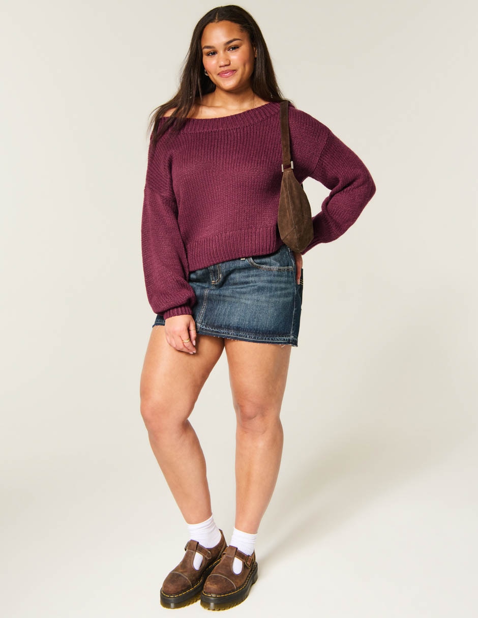 Suéter cuello asimétrico para mujer 4