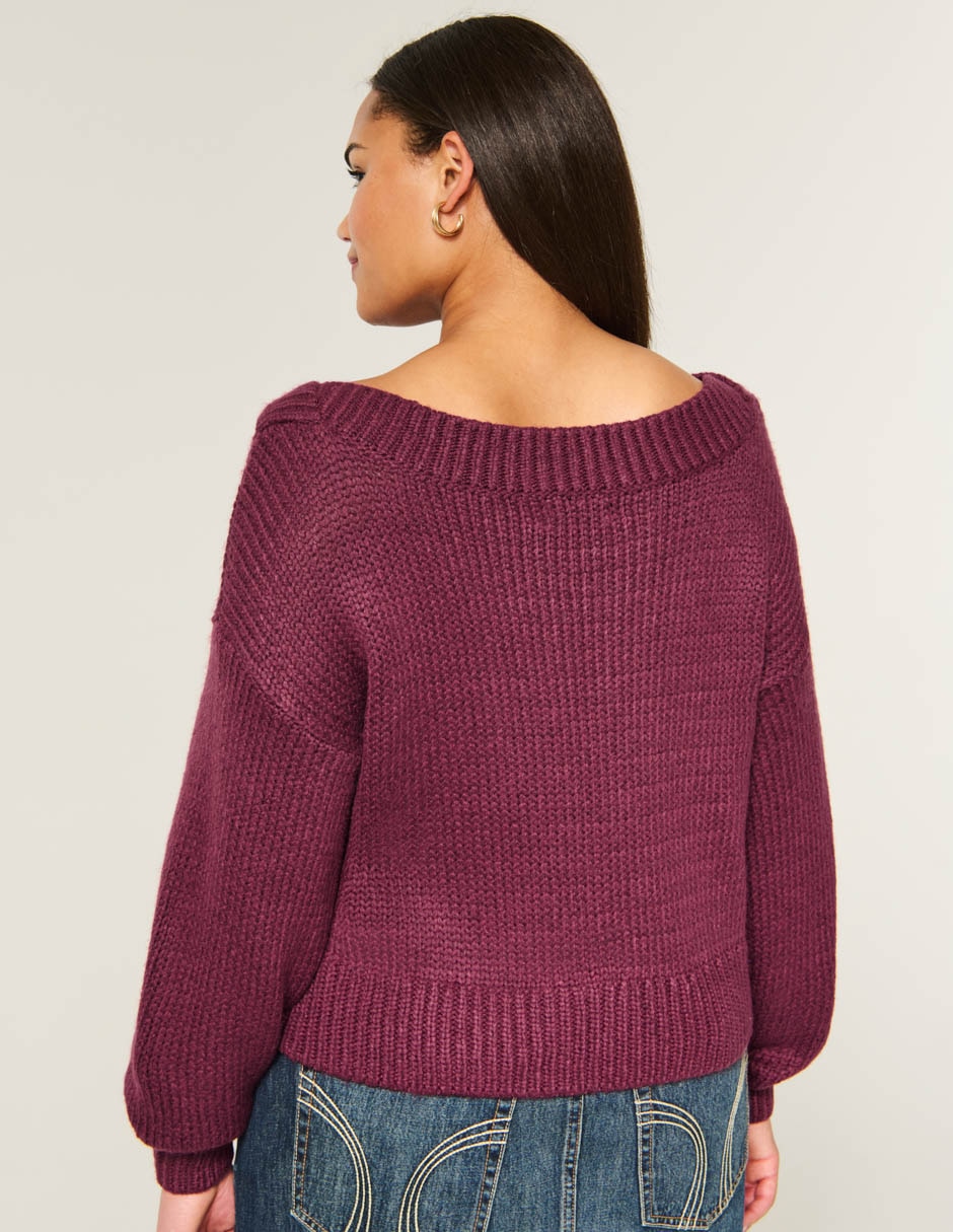 Suéter cuello asimétrico para mujer 2