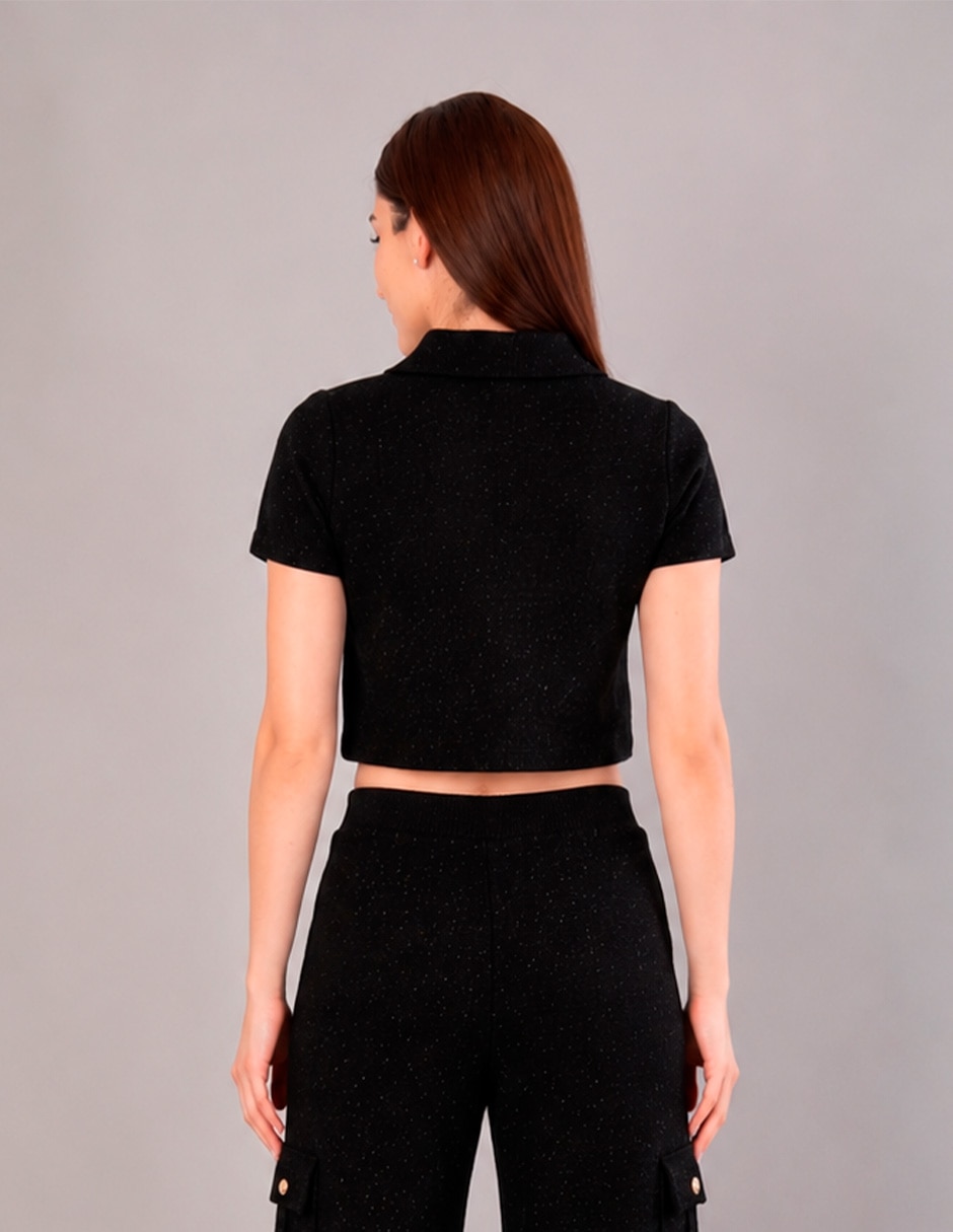 Suéter cuello solapa para mujer 3