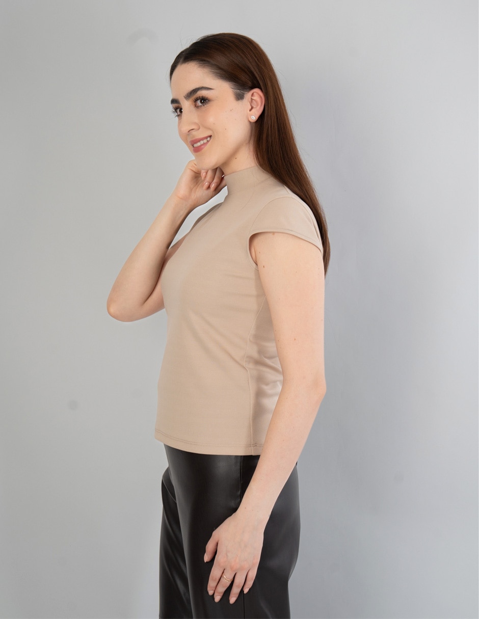 Blusa manga corta para mujer 4