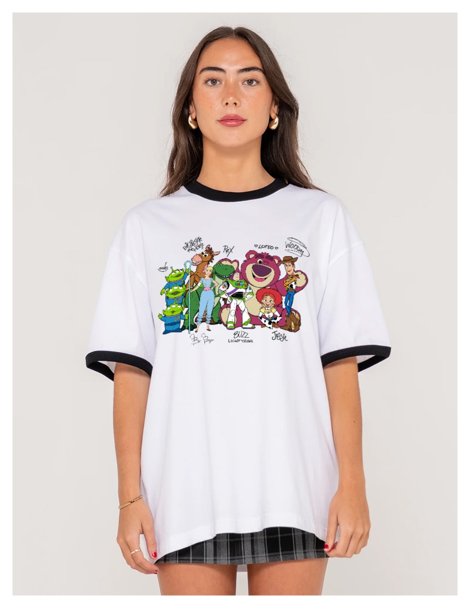 PLAYERA manga Corta Colección caricatura cuello Redondo para mujer PLAYERA manga Corta Colección caricatura cuello Redondo para mujer