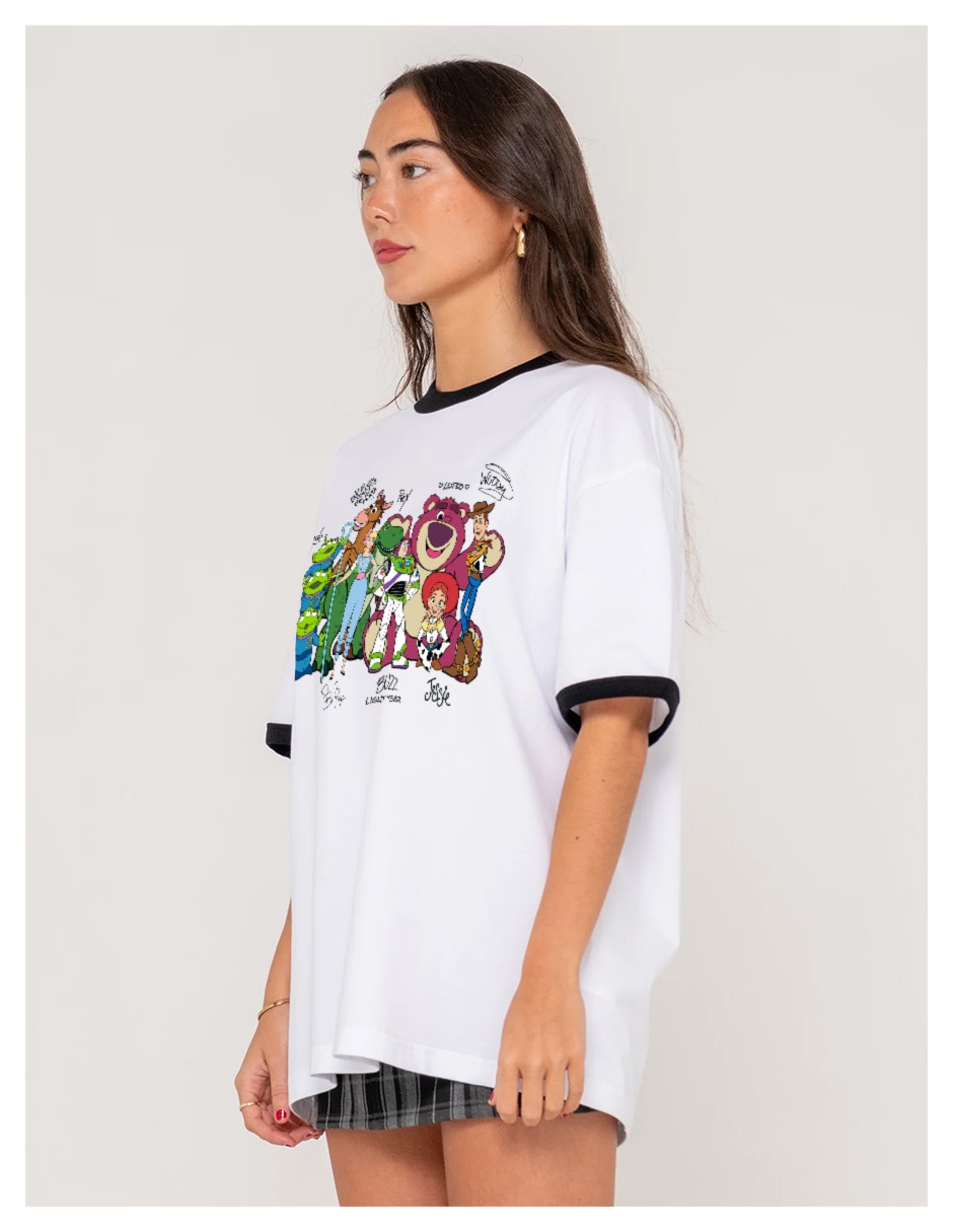 PLAYERA manga Corta Colección caricatura cuello Redondo para mujer 2