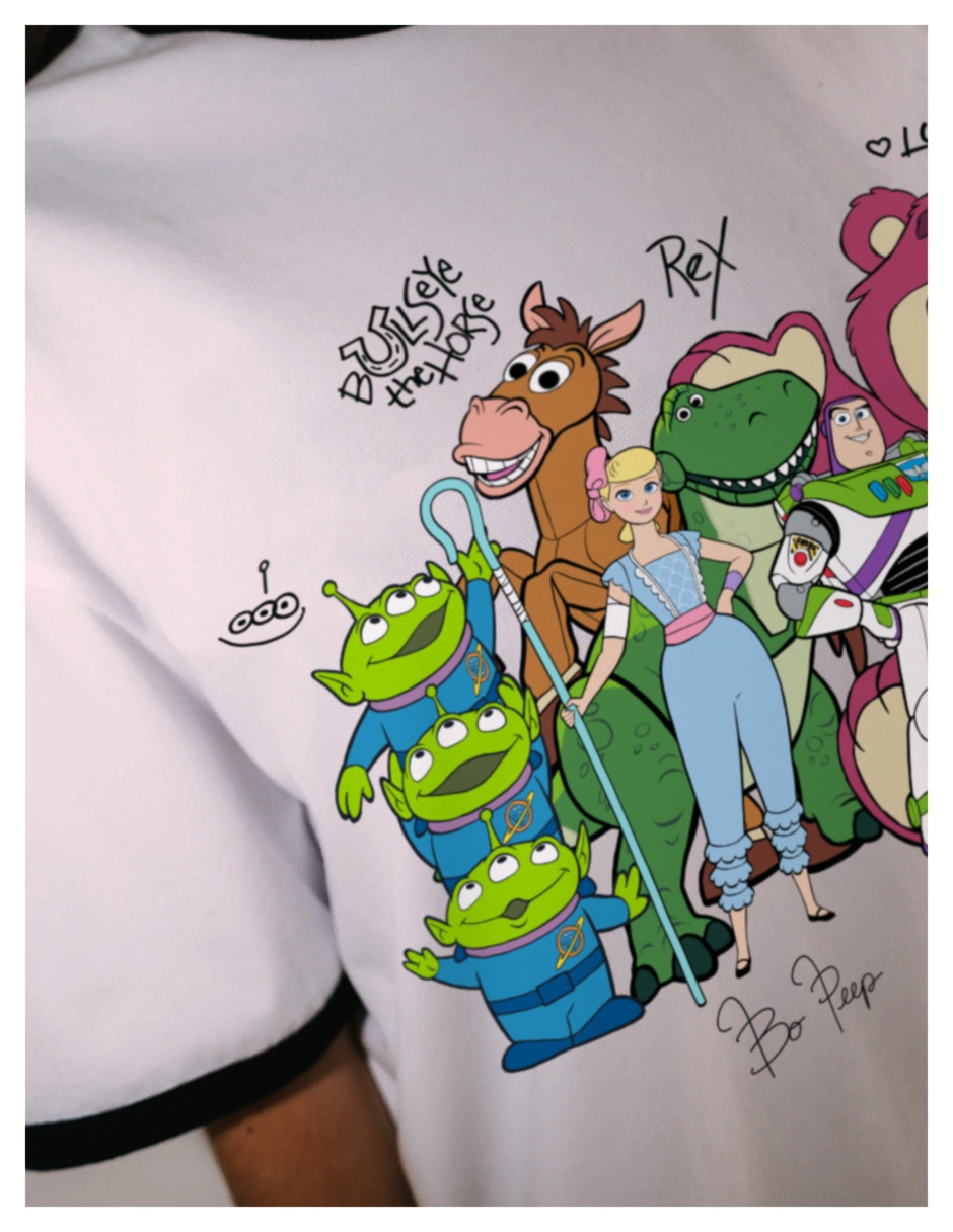 PLAYERA manga Corta Colección caricatura cuello Redondo para mujer 4