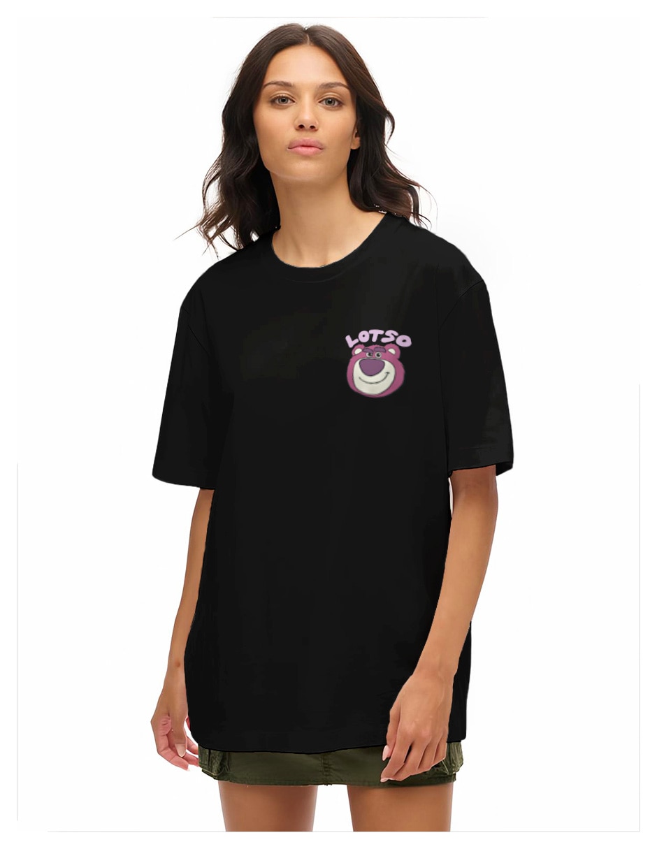 Playera manga corta colección caricatura cuello redondo para mujer 2