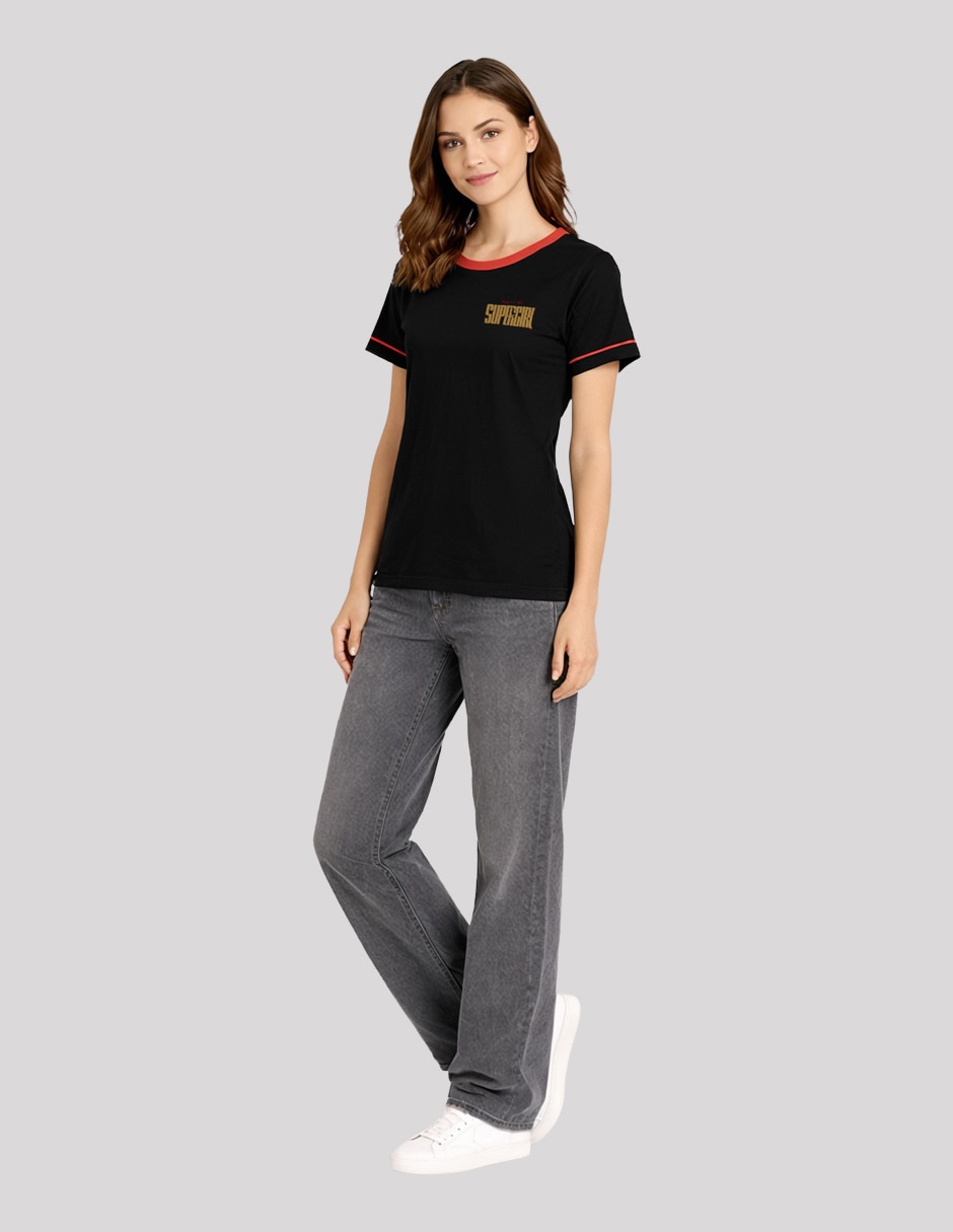 Playera manga corta coleccion caricatura cuello redondo para mujer 2
