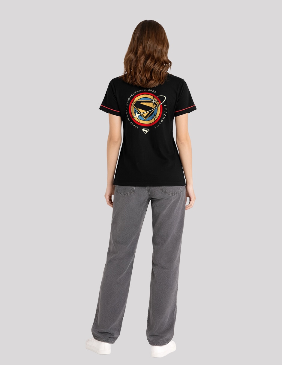 Playera manga corta coleccion caricatura cuello redondo para mujer 4