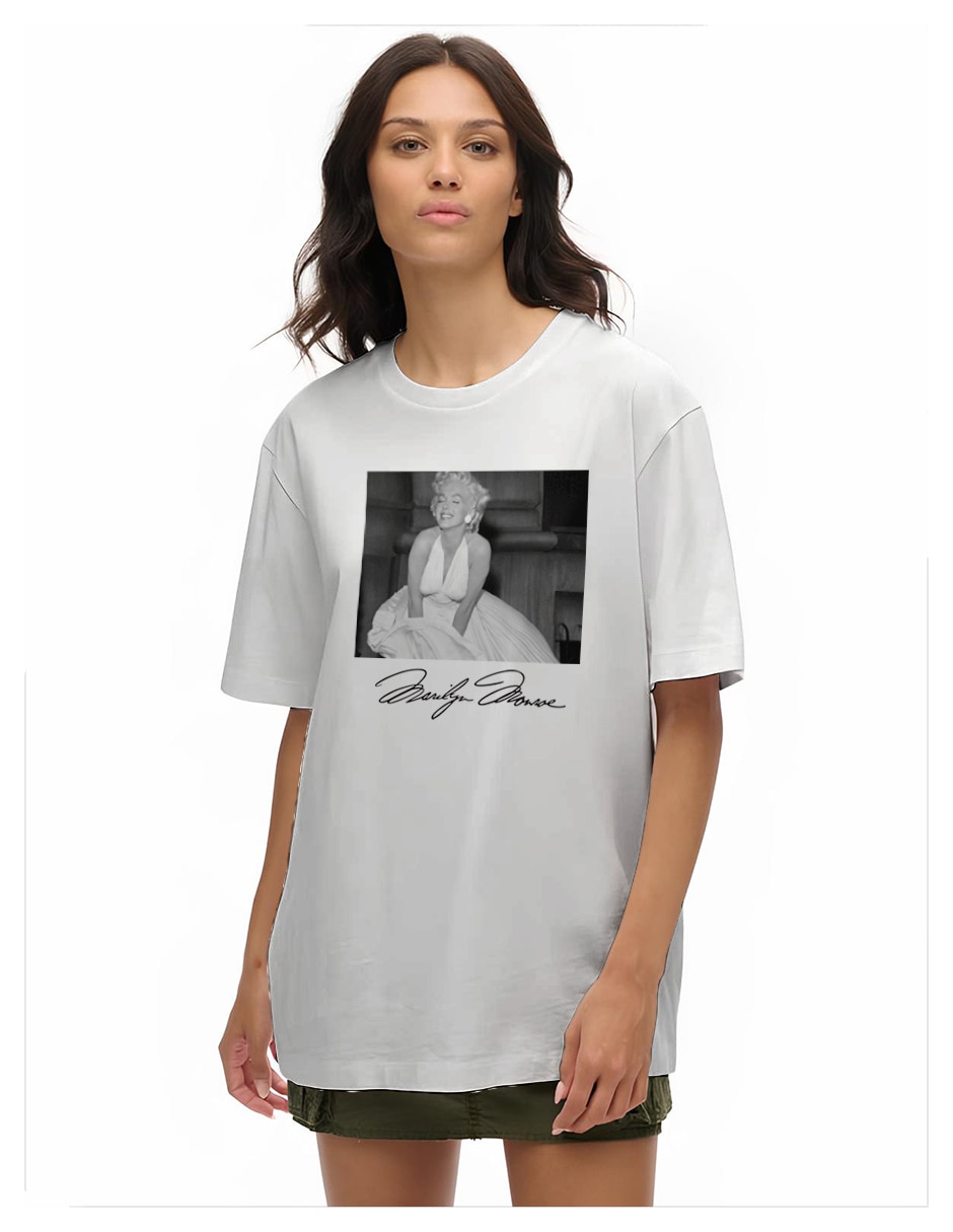 Playera manga corta coleccion caricatura cuello redondo para mujer 2