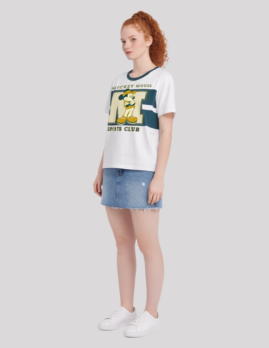 PLAYERA manga Corta Coleccion caricatura cuello Redondo para mujer 2
